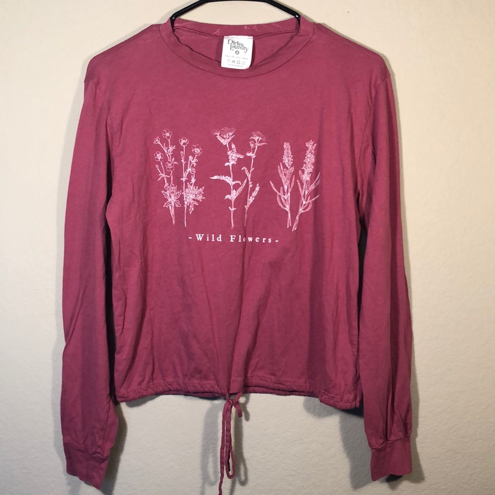 Dirtee Laundry Crop Wildflowers Top